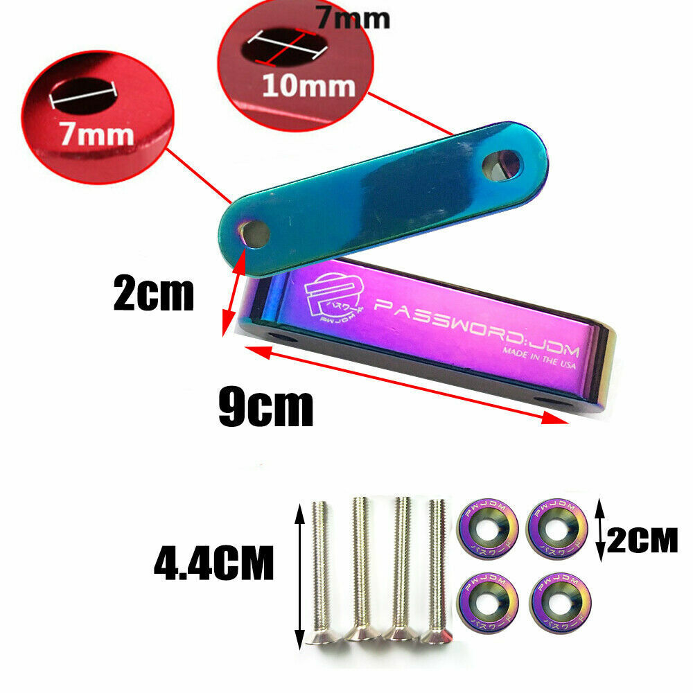 Elevadores de Capó JDM Universales - Kit de Espaciadores Racing