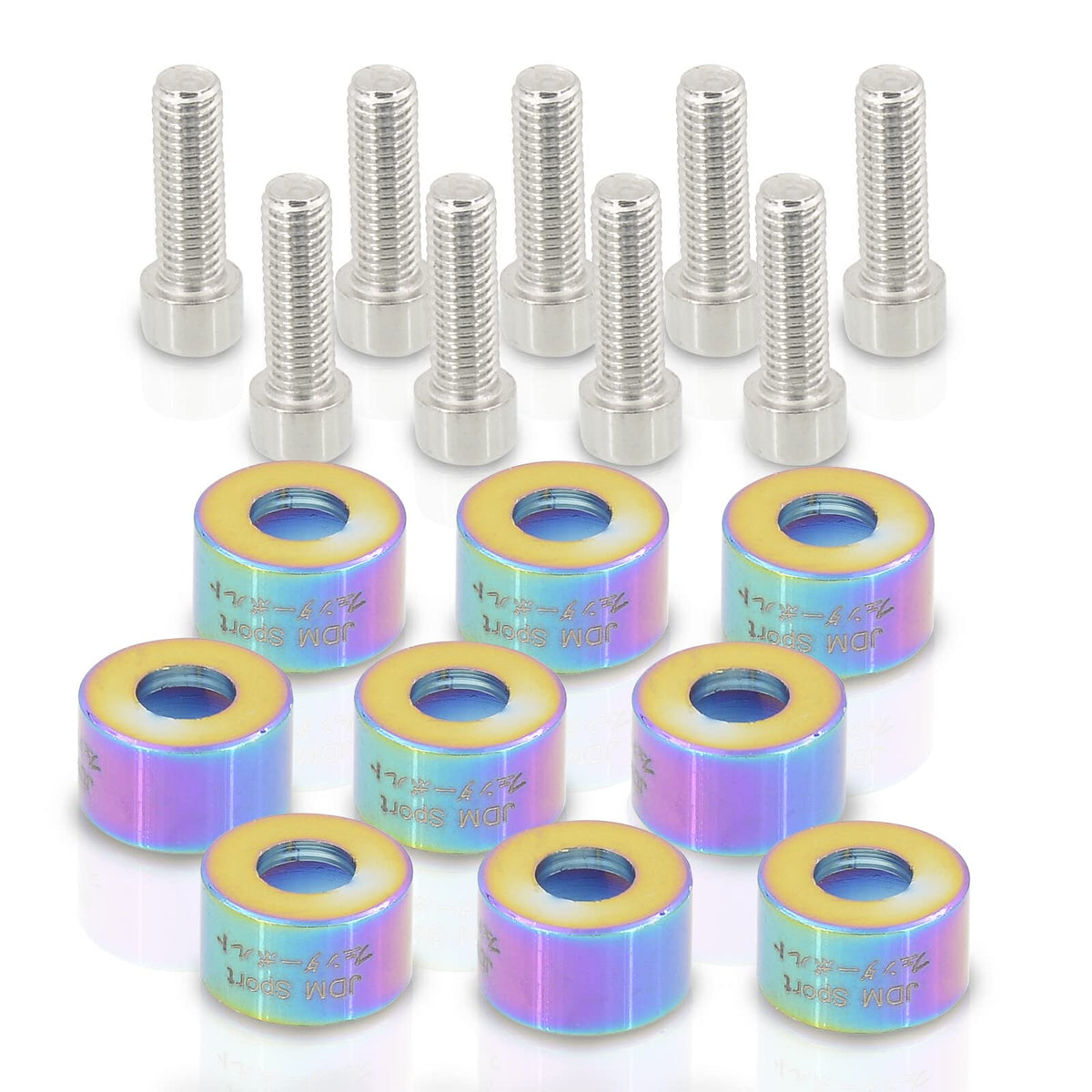 Kit Tornillos Decorativos para Header – JDM Style | Personaliza tu Motor con Estilo