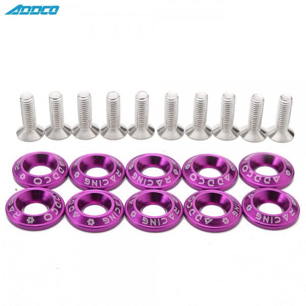 Tornillos Decorativos de Aluminio con Arandelas Biselado