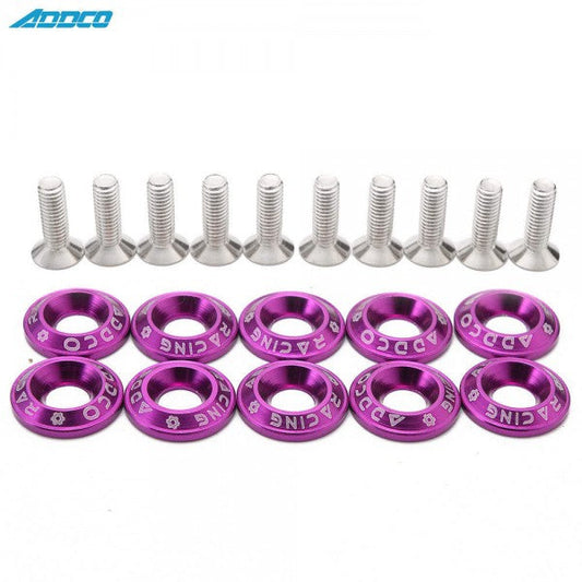 Tornillos Decorativos de Aluminio con Arandelas Biselado