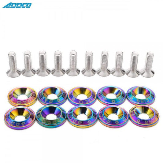 Tornillos Decorativos de Aluminio con Arandelas Biselado