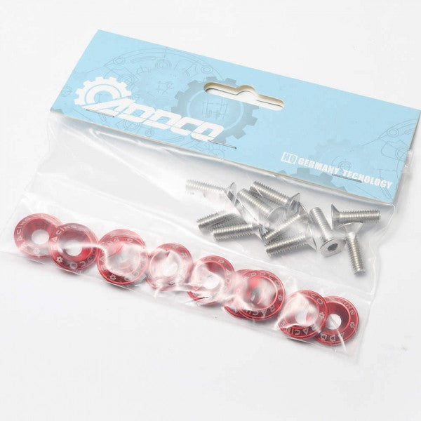 Tornillos Decorativos de Aluminio con Arandelas Biselado