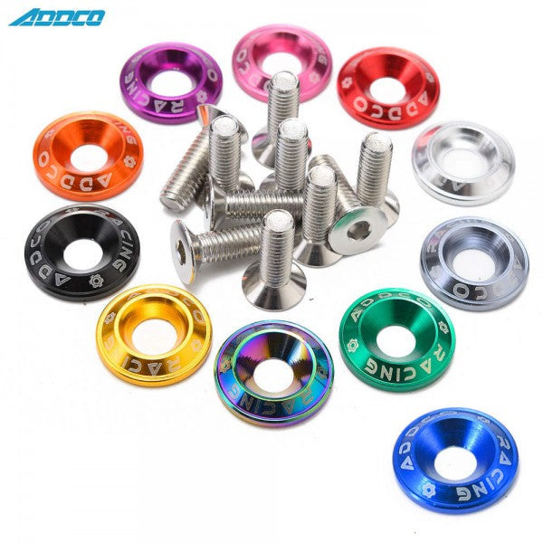 Tornillos Decorativos de Aluminio con Arandelas Biselado